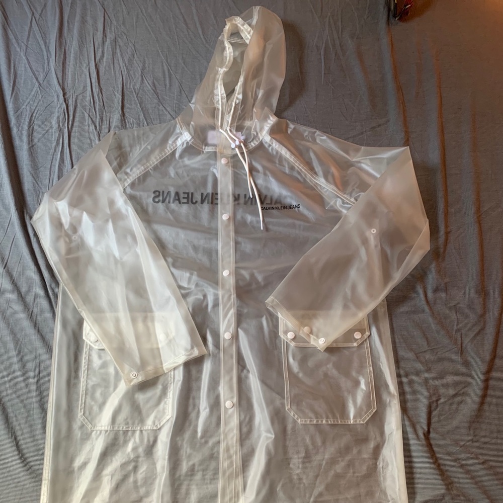 Calvin Klein Jeans Clear Hoodie Rain Jacket